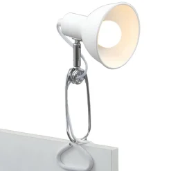 Briloner Bordlamper > Fix-klemmelampe, metalskærm, hvid