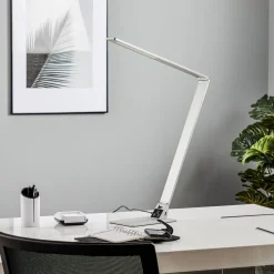 Arbejdsrum/Kontor|Bordlamper ^ Fabas Luce Flad LED-skrivebordslampe Wasp af aluminium