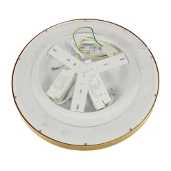 Steinhauer Loftlamper|Loftlamper > Flady loftlampe, guldfarvet, Ø 40 cm direkte/indirekte