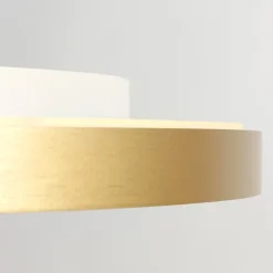 Steinhauer Loftlamper|Loftlamper > Flady loftlampe, guldfarvet, Ø 50 cm direkte/indirekte