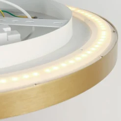Steinhauer Loftlamper|Loftlamper > Flady loftlampe, guldfarvet, Ø 50 cm direkte/indirekte