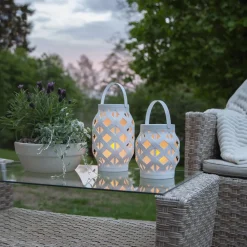 STAR TRADING Dekorationsbelysning|Terrassebelysning > Flame Lantern LED-lygte, hvid, højde 16 cm