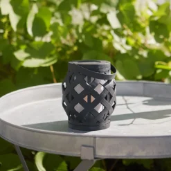 STAR TRADING Dekorationsbelysning|Terrassebelysning > Flame Lantern LED-lygte, sort, højde 16 cm