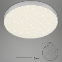Briloner Arbejdsrum/Kontor > Flame Star LED-loftlampe, 840, Ø38,7 cm, sølv