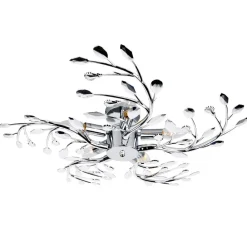 Globo Loftlamper > Flash loftlampe af metal, krom, Ø 65 cm