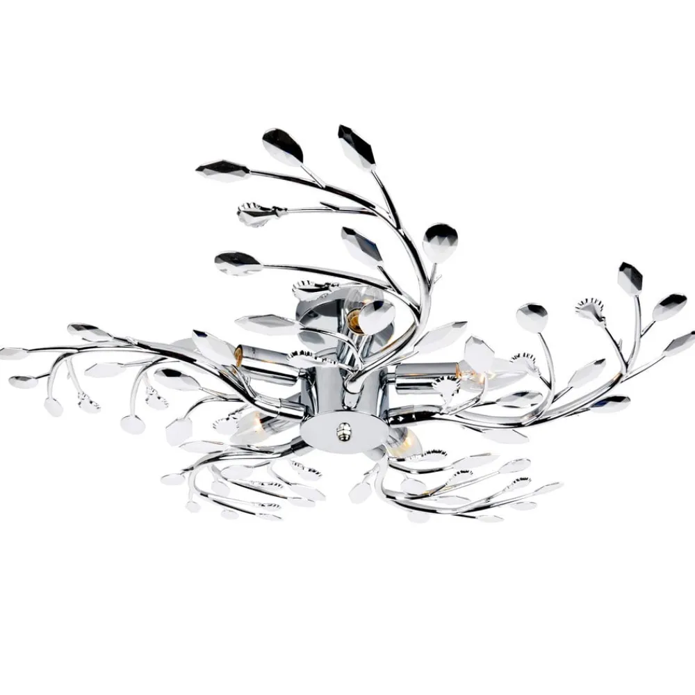 Globo Loftlamper > Flash loftlampe af metal, krom, Ø 65 cm