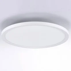 Loftlamper ^ JUST LIGHT. GmbH Flat LED-loftlampe, CCT, Ø 40 cm, hvid