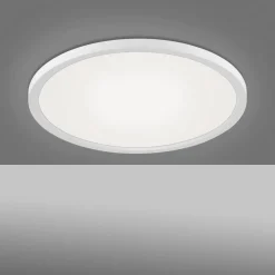 Loftlamper ^ JUST LIGHT. GmbH Flat LED-loftlampe, CCT, Ø 40 cm, hvid