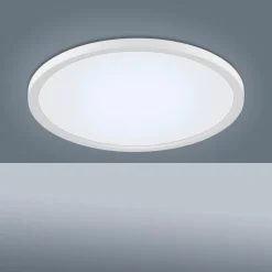 Loftlamper ^ JUST LIGHT. GmbH Flat LED-loftlampe, CCT, Ø 40 cm, hvid