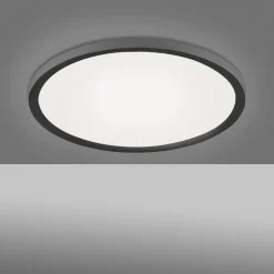 JUST LIGHT. GmbH Loftlamper > Flat LED-loftlampe CCT, Ø 40 cm, sort