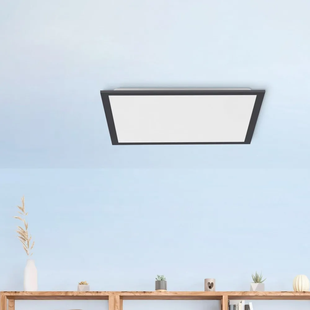 JUST LIGHT. GmbH Loftlamper > Flat LED-loftlampe, CCT, sort, 45 x 45 cm
