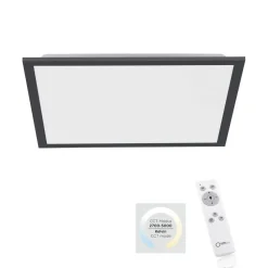 JUST LIGHT. GmbH Loftlamper > Flat LED-loftlampe, CCT, sort, 45 x 45 cm