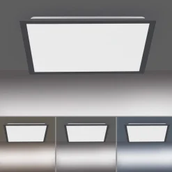JUST LIGHT. GmbH Loftlamper > Flat LED-loftlampe, CCT, sort, 45 x 45 cm