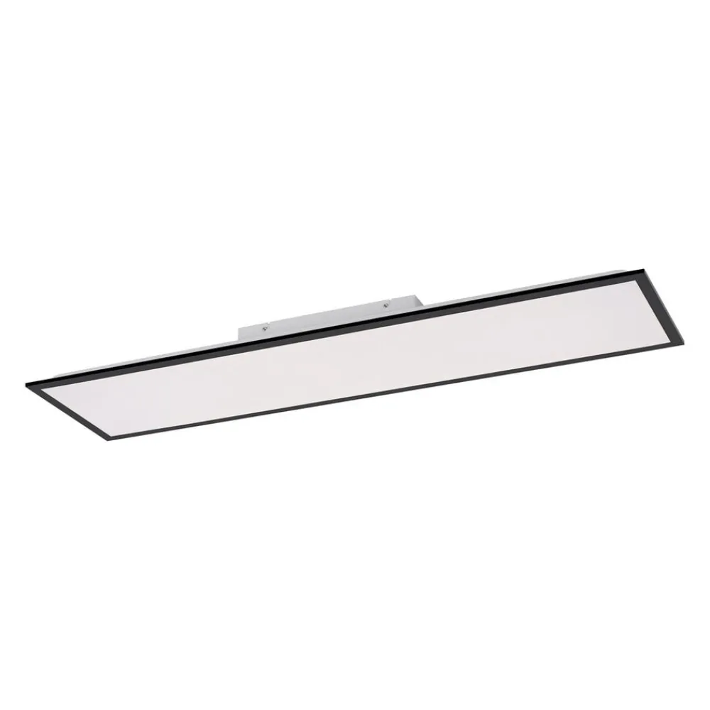 JUST LIGHT. GmbH Loftlamper > Flat LED-monteringspanel, CCT, sort, 119 x 29 cm