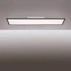 JUST LIGHT. GmbH Loftlamper > Flat LED-monteringspanel, CCT, sort, 119 x 29 cm