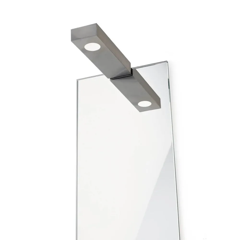Væg- Og Spejllamper ^ Decor Walther Flat 2 LED væg- og spejllampe, mat nikkel