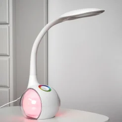 Globo Arbejdsrum/Kontor > Fleksibel LED-bordlampe Paula, hvid