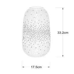 Lucide Bordlamper > Flores bordlampe, Ø 17,5 cm, porcelæn, hvid, E14
