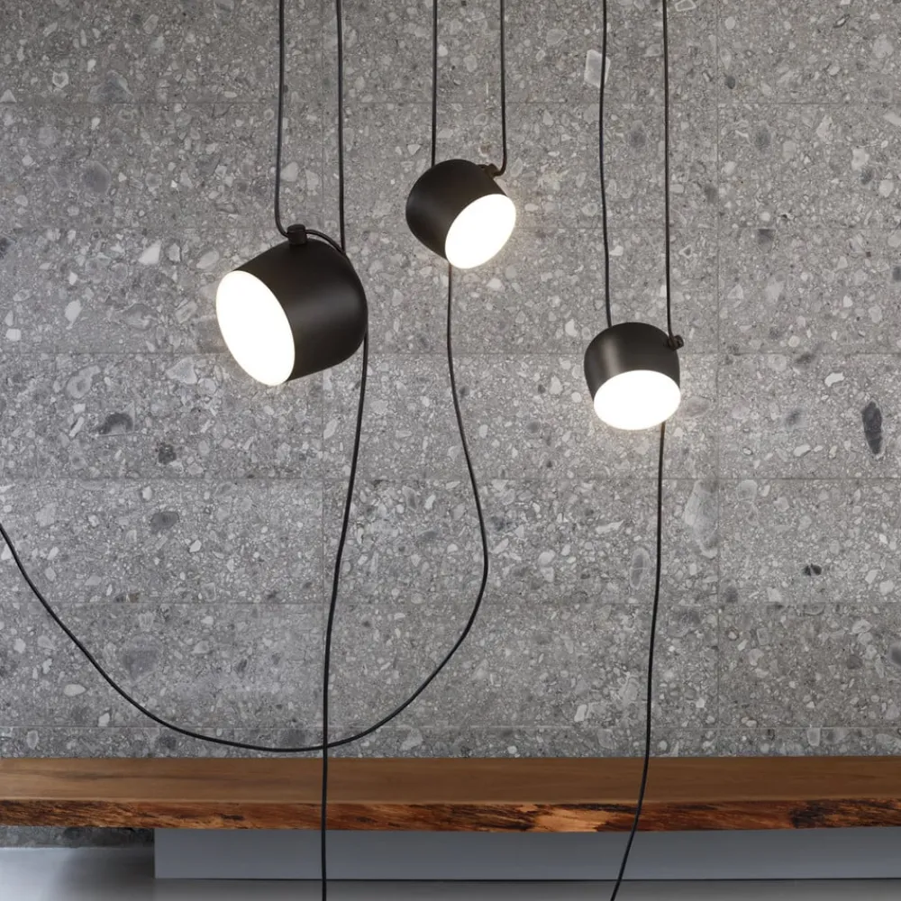 FLOS Pendellamper > Aim LED-designer-pendellampe, sort
