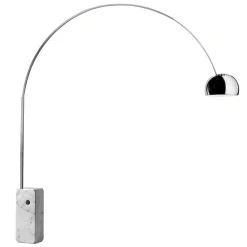 Gulvlamper ^ FLOS Arco bue-gulvlampe, krom, højde 240 cm, E27