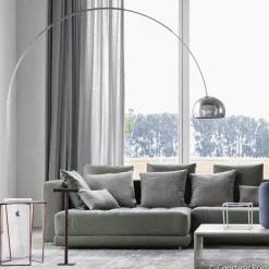 Gulvlamper ^ FLOS Arco bue-gulvlampe, krom, højde 240 cm, E27