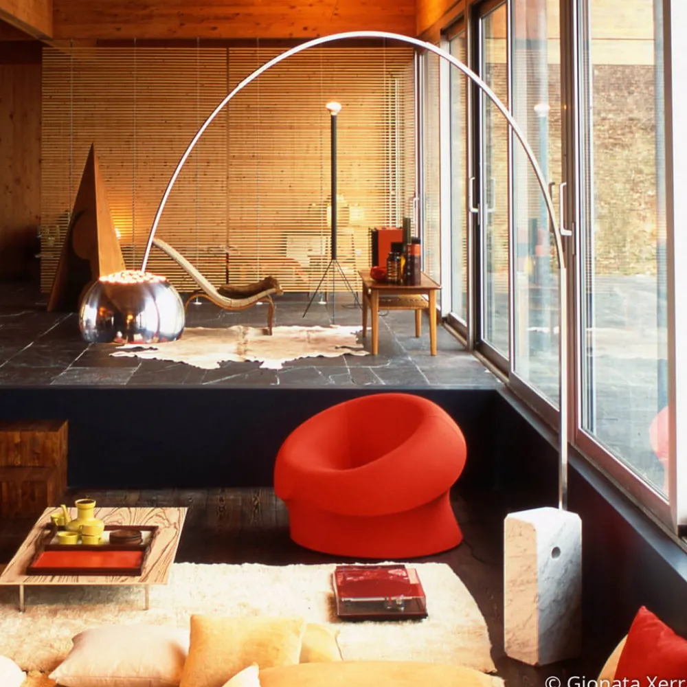 Gulvlamper ^ FLOS Arco bue-gulvlampe, krom, højde 240 cm, E27