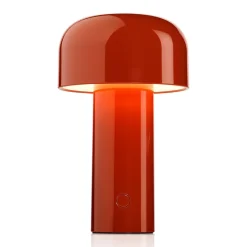 Bordlamper ^ FLOS Bellhop genopladelig LED-bordlampe murstensrød