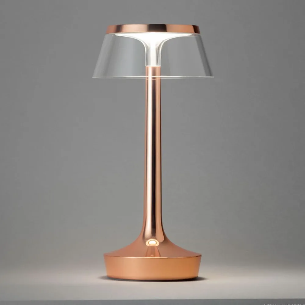 Bordlamper ^ FLOS Bon Jour unplugged LED-bordlampe, kobber