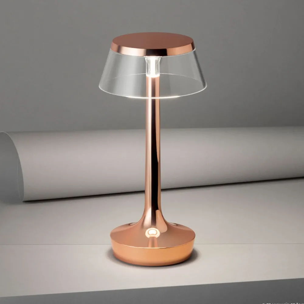 Bordlamper ^ FLOS Bon Jour unplugged LED-bordlampe, kobber