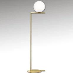 FLOS Gulvlamper > IC F2 gulvlampe børstet messing