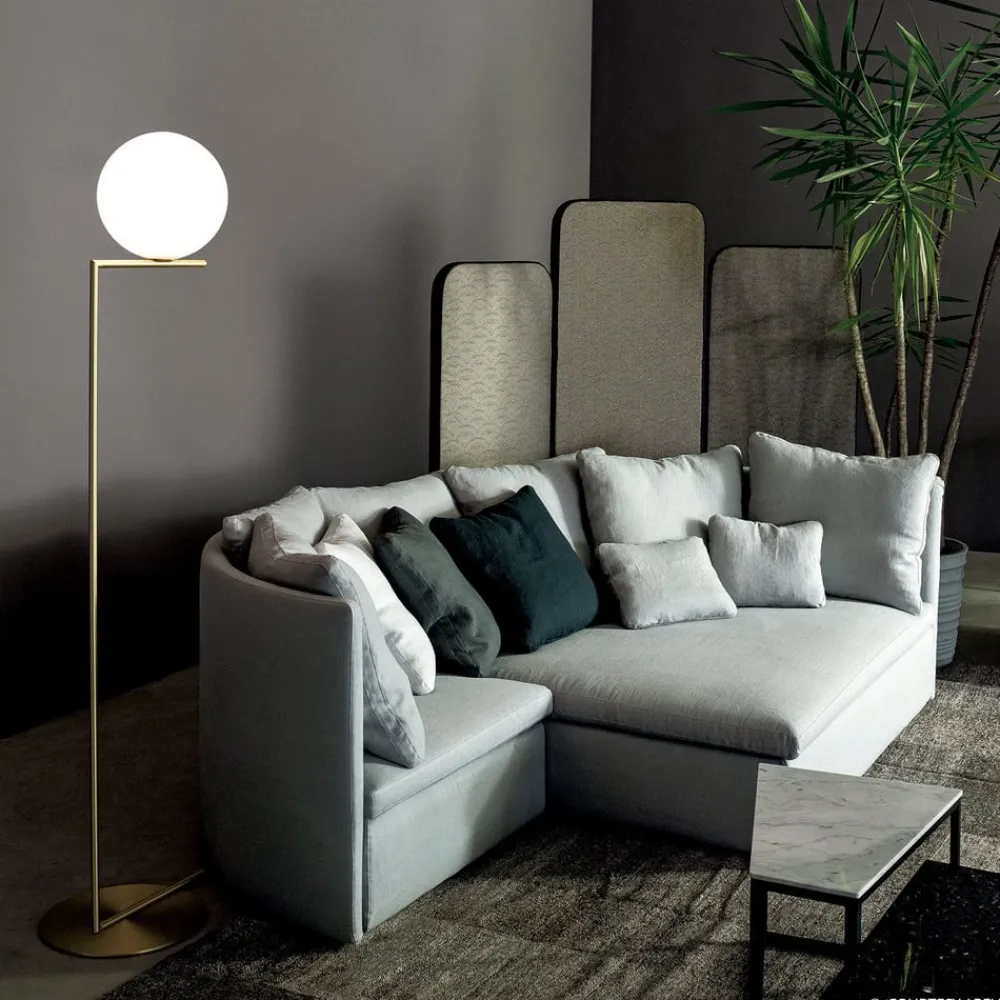 FLOS Gulvlamper > IC F2 gulvlampe børstet messing
