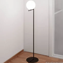 FLOS Gulvlamper|Gulvlamper > IC F2 gulvlampe sort Ø 30 cm