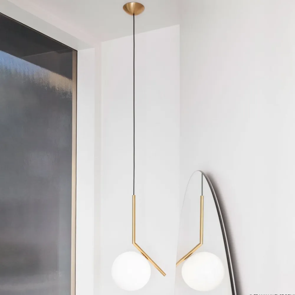 FLOS Pendellamper > IC S2 designer hængelampe, messing