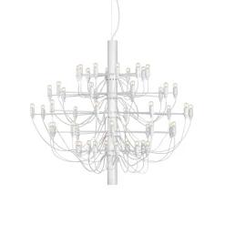Lysekroner ^ FLOS 2097/50 LED-lysekrone, klar, hvid