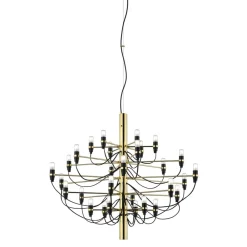 Lysekroner ^ FLOS 2097/50 LED-lysekrone, matteret, messing