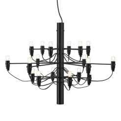 FLOS Lysekroner > 2097/18 LED-lysekrone, matteret, sort