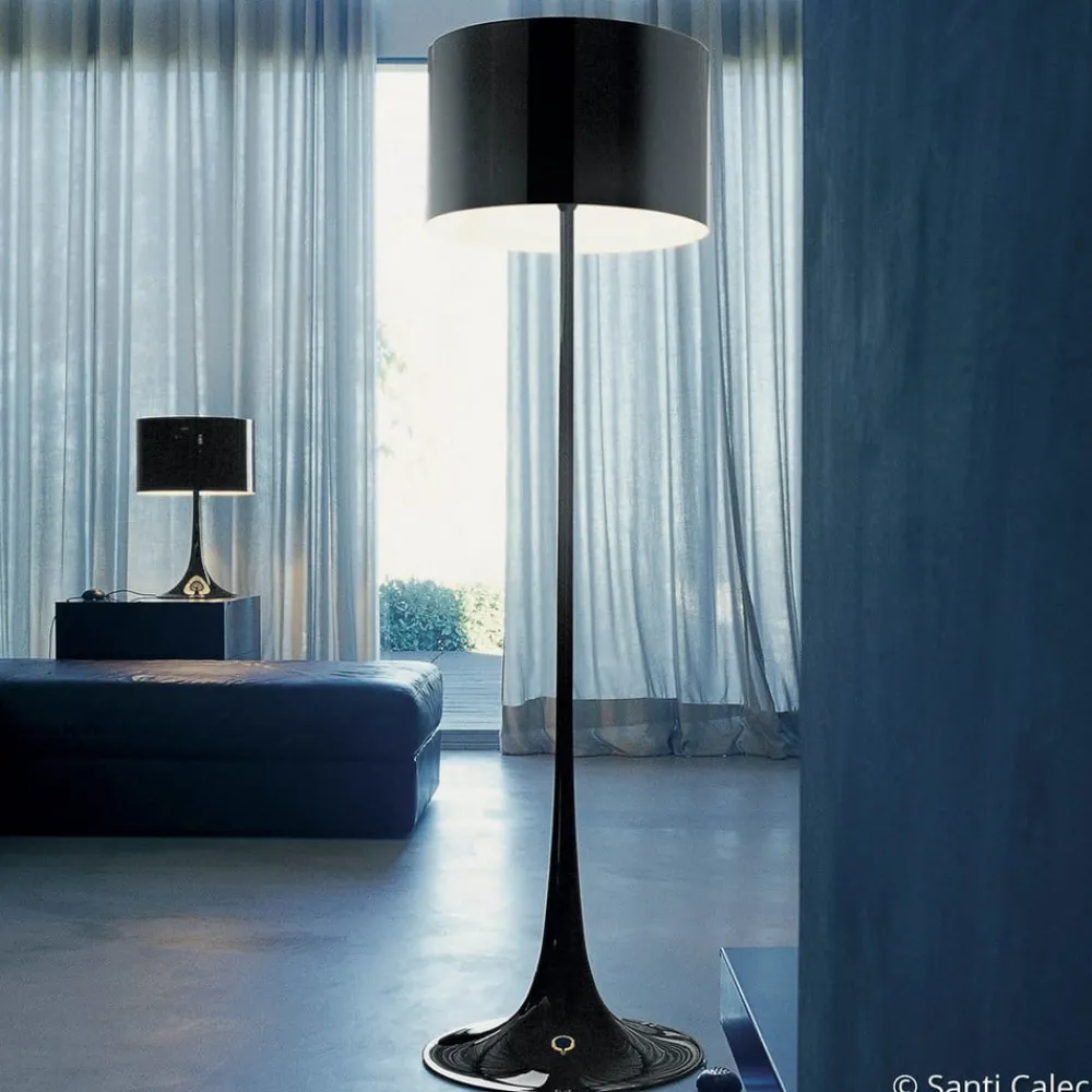 FLOS Gulvlamper|Gulvlamper > Spun Light F - sort gulvlampe