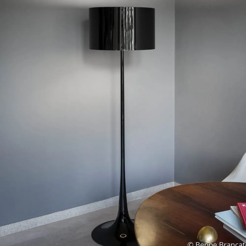 FLOS Gulvlamper|Gulvlamper > Spun Light F - sort gulvlampe