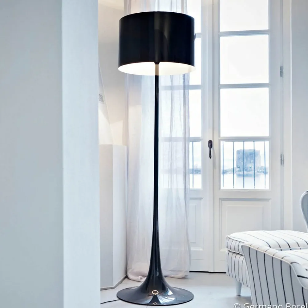 FLOS Gulvlamper|Gulvlamper > Spun Light F - sort gulvlampe