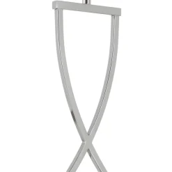 FISCHER & HONSEL Bordlamper > Flot tekstil-bordlampe Anni, krom/hvid