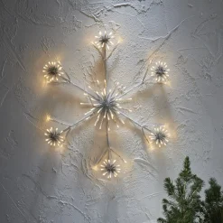 STAR TRADING Dekorationsbelysning|Julepynt > Flower Snowflake LED-dekorationslampe, Ø 60 cm