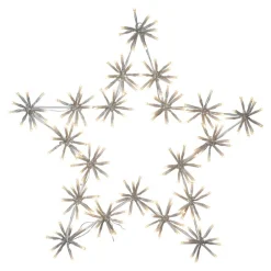 STAR TRADING Dekorationsbelysning|Julepynt > Flower Star LED-dekorationslampe til udendørs brug
