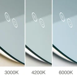 ORION Møbel Og Interiør > Focus LED-spejl, Ø 60 cm, CCT, antidug, berøringsdæmper