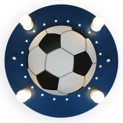 Elobra Loftlamper > Fodbold loftlampe, 4 lyskilder, mørkeblå-hvid
