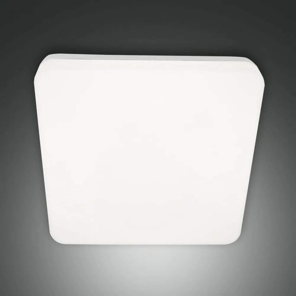 Udendørs Loftlamper ^ Fabas Luce Folk udendørs loftlampe, 28 cm x 28 cm, hvid, IP65