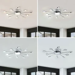 Lindby Loftlamper|Loftlamper > Forkromet loftlampe Meru, CCT