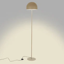 Gulvlamper ^ Forlight gulvlampe Fres, beige, stål, højde 160 cm