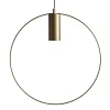 Dekorationsbelysning ^ STAR TRADING Form dekorativ pendel med ring, guld