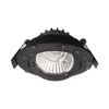 Deko-Light Indbygningsspots|Loftlamper > Forsænket loftlampe Dione, IP44, 2.700 K, sort, dæmpbar
