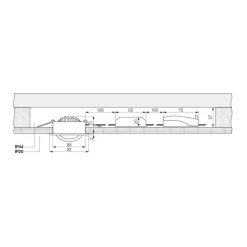 Deko-Light Loftlamper|Indbygningsspots > Forsænket loftlampe Dione, IP44, 3.000 K, hvid, dæmpbar